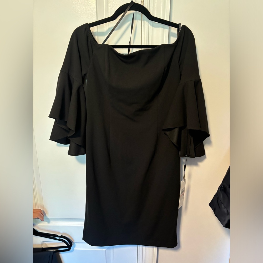 Off the shoulder little black dress. Never worn size 10.